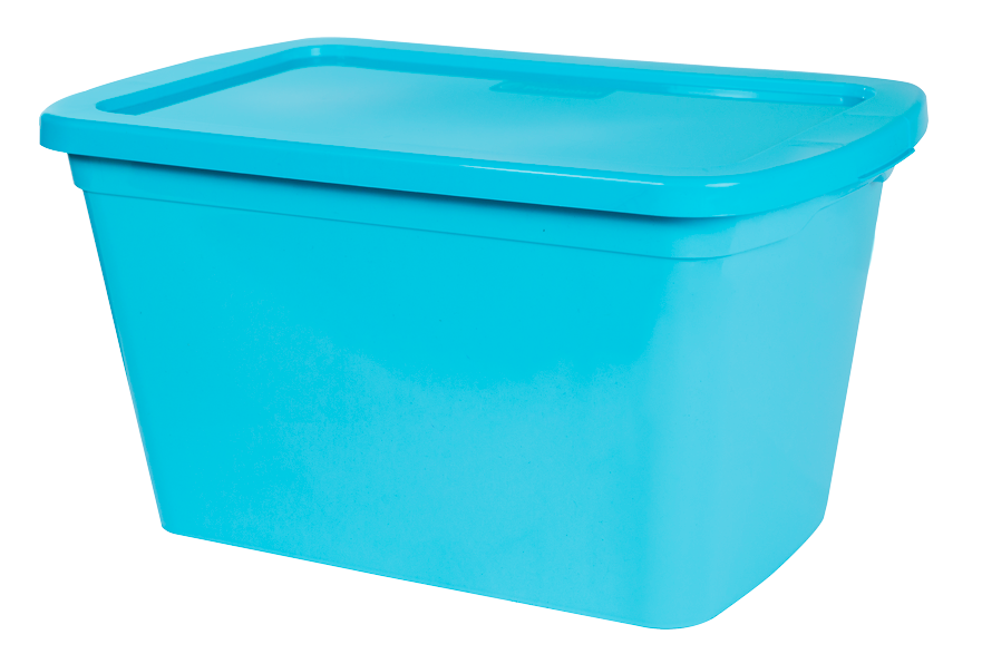 PRODEPLAST CAJA ORGANZADORA DE PLASTICO COLOR AZUL 15 LTS