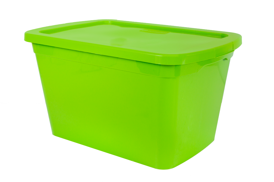 PRODEPLAST CAJA ORGANZADORA DE PLASTICO COLOR VERDE 30 LTS