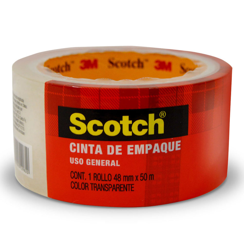 SCOTCH CINTA DE EMPAQUE TRANSPARENTE 48MMX50M