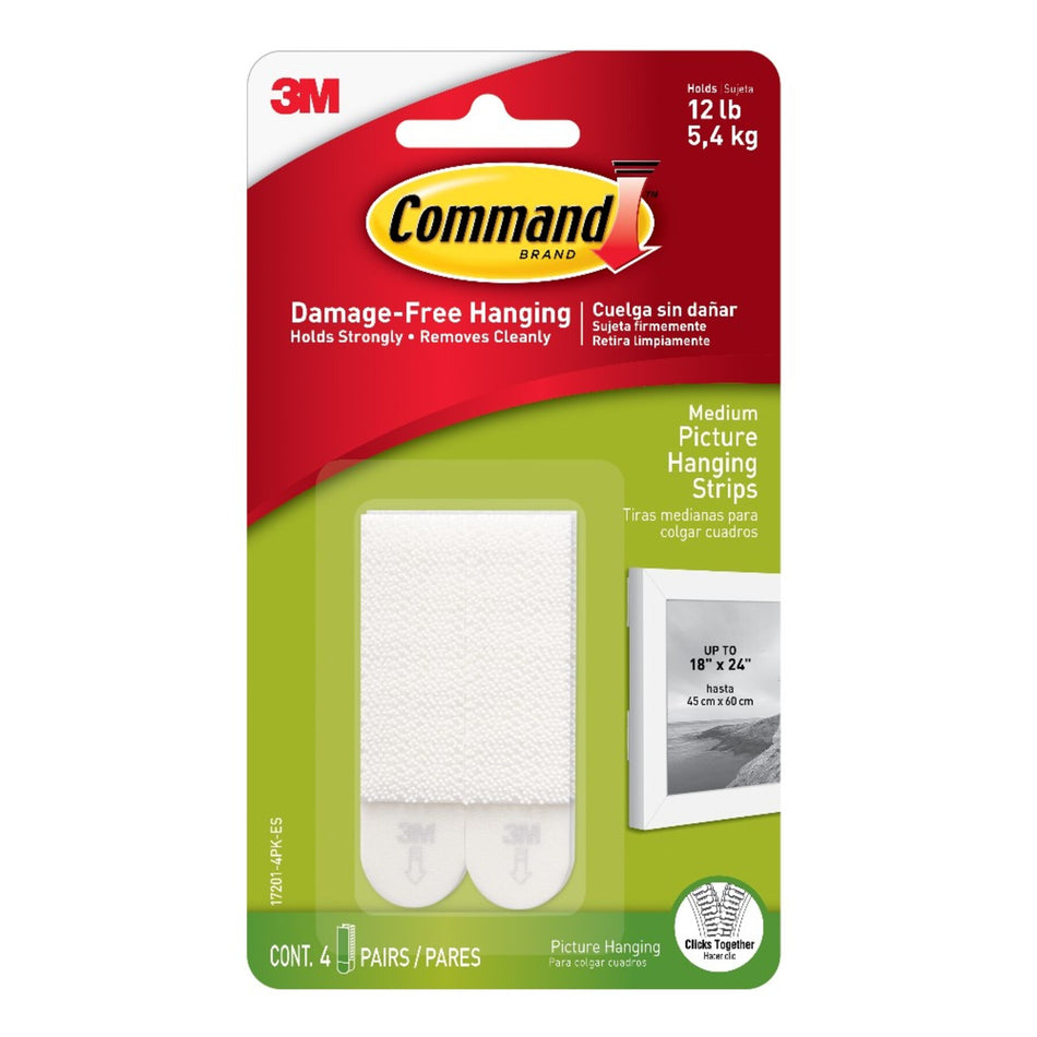 COMMAND INTERLOCKING BLANCO 4PK