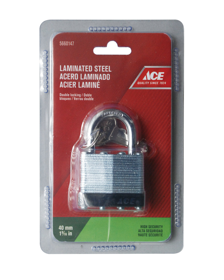 ACE CANDADO LAMINADO 40MM (1 9/16IN) ACERO