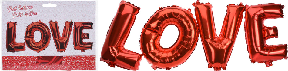 PARTY COLLECTION GLOBO DE PAPEL ALUMINIO LETRAS AMOR