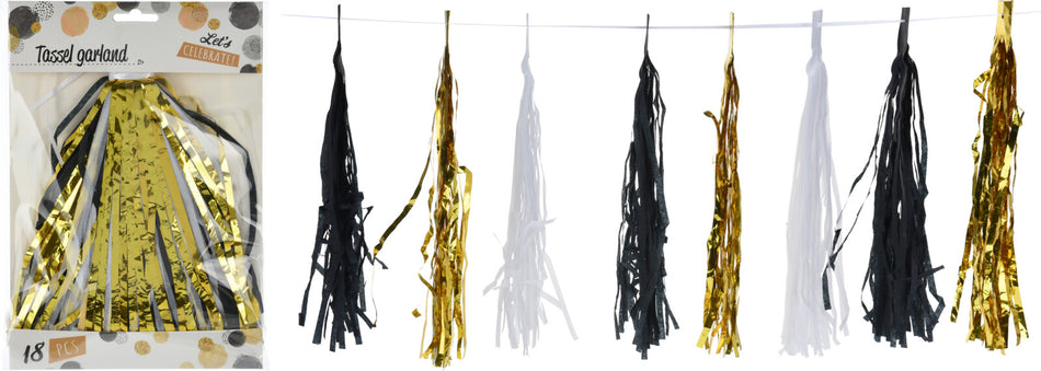 PARTY COLLECTION GUIRNALDA DE BORLAS DORADO