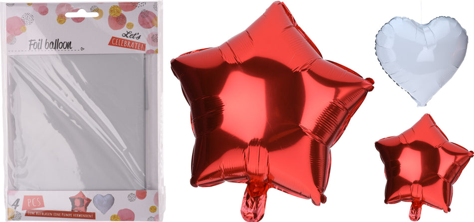 PARTY COLLECTION GLOBOS ROJO BLANCO