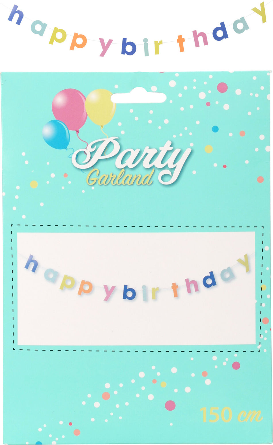 PARTY COLLECTION GUIRNALDA HAPPY BIRTHDAY COLORES