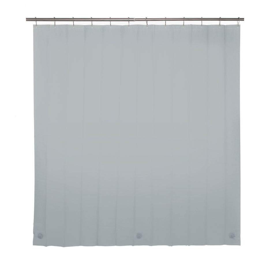 KENNEY CORTINA PEVA PESO LIGERO ANILLOS DECORADOS GRIS