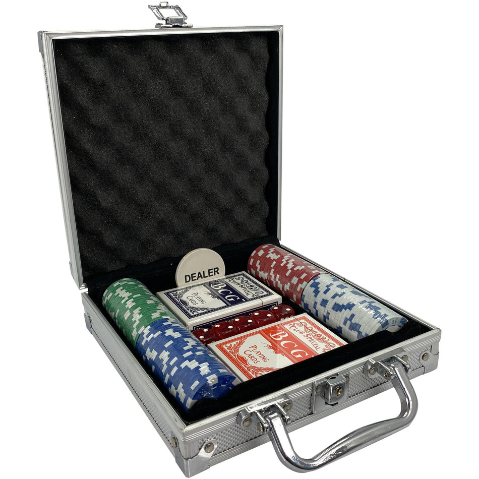 CONCEPTS LIFE JUEGO DE POKER 100PZ 23X21X6.5CM