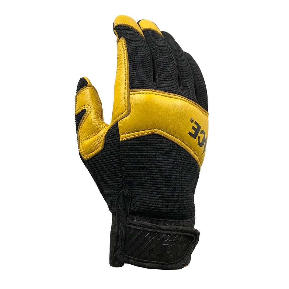 ACE GUANTES XL LEATHER HIGH PERFORMANCE NEGRO / AMARILLO