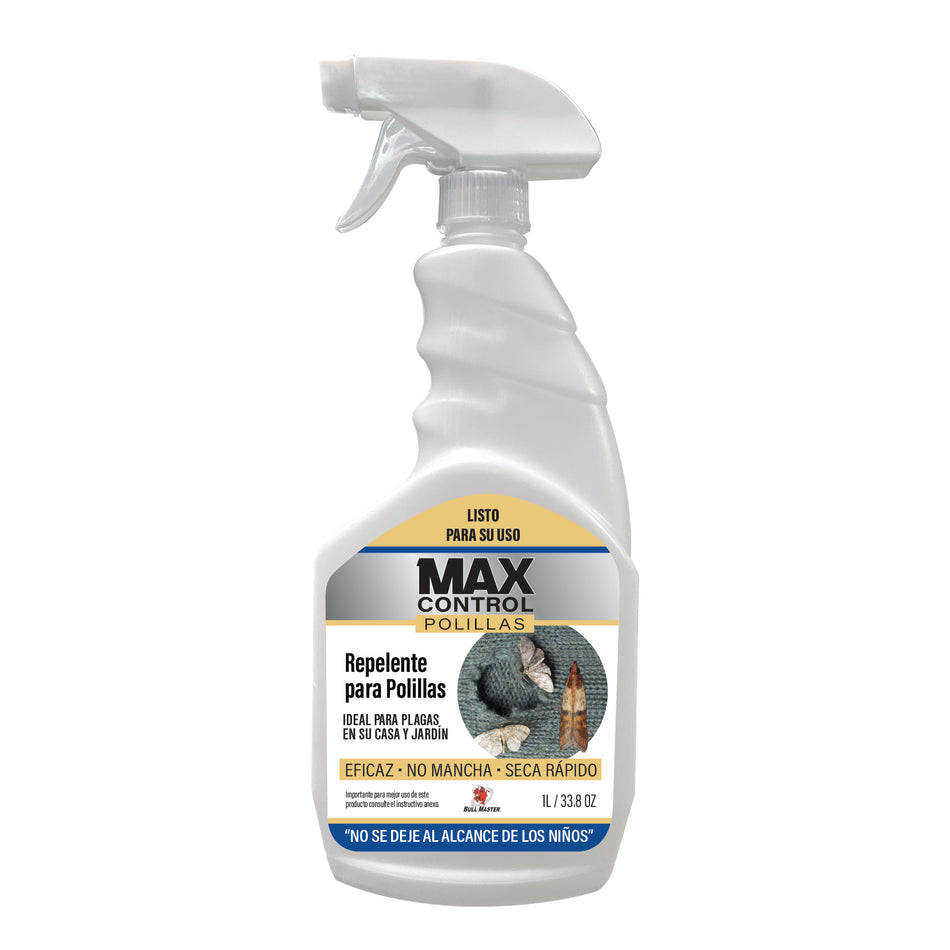 MAX CONTROL ELIMINADOR DE POLILLAS 1LT