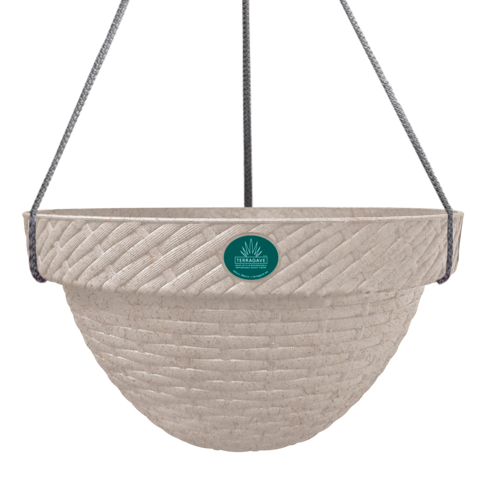 TERRAGAVE MACETA RATTAN COLGANTE D26.5 SAND