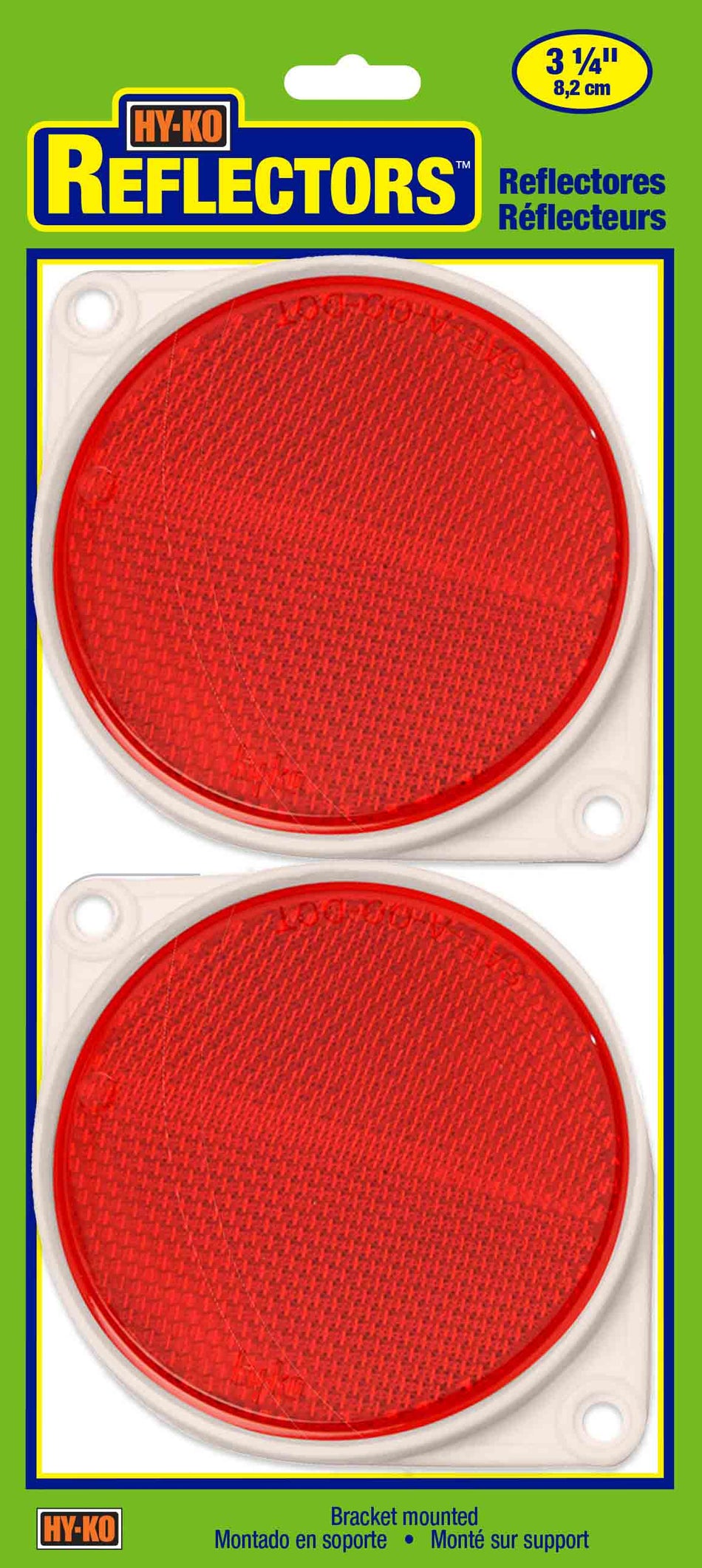 HY-KO 8CM REFLECTOR ROJO